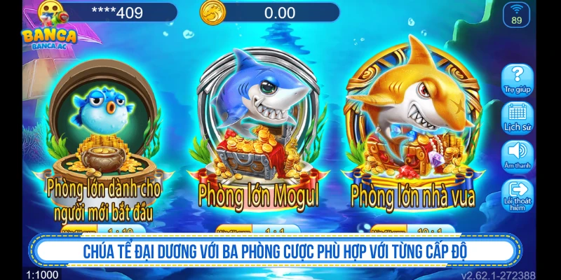 Chúa Tể Đại Dương - Cách Chơi Đạn Dội Và Giữ Vốn Chúa Tể Đại Dương với nhiều nhóm phòng chơi